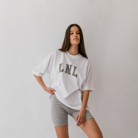 LNL unisex oversized t-shirt white