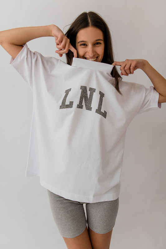 LNL unisex oversized t-shirt white