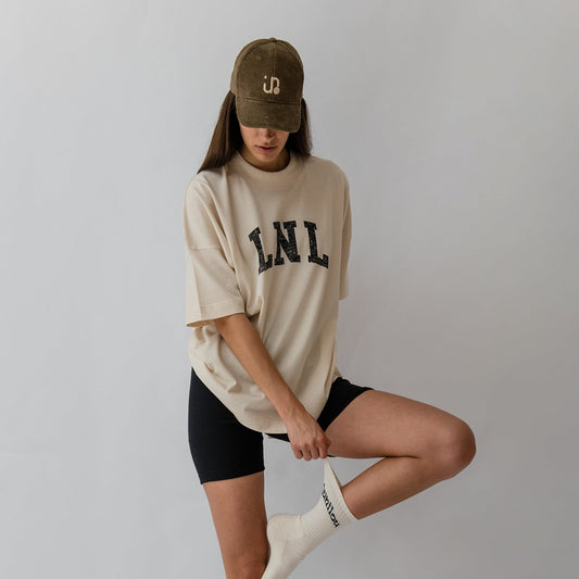 LNL unisex oversized t-shirt sand