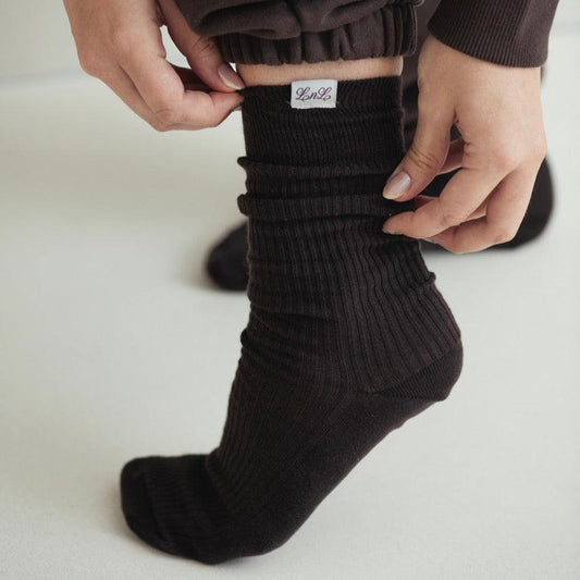LNL cozy socks - demitasse
