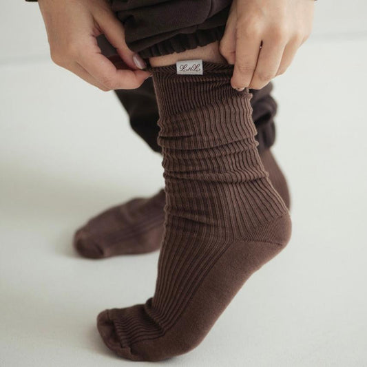 LNL cozy socks - toffe