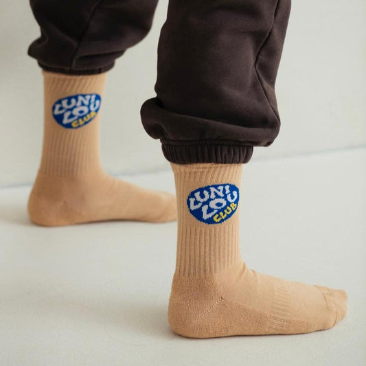 kids terra club socks - almond