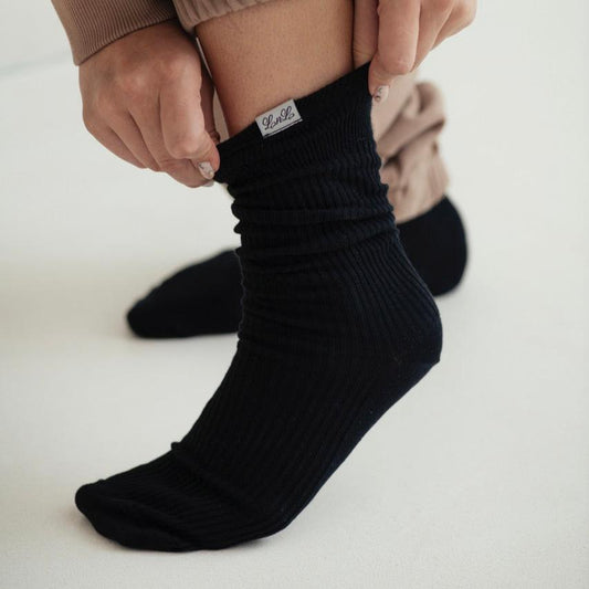 LNL cozy socks - black