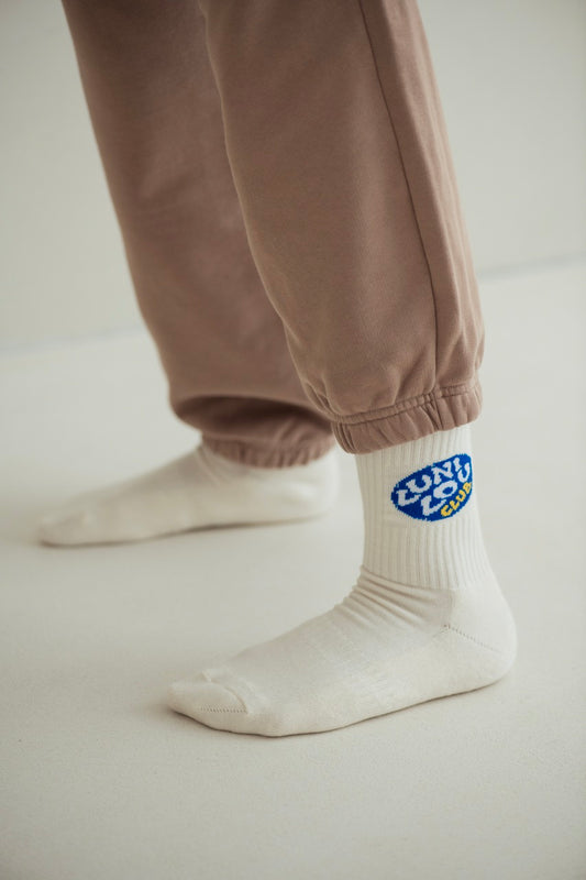 kids terra club socks - off white