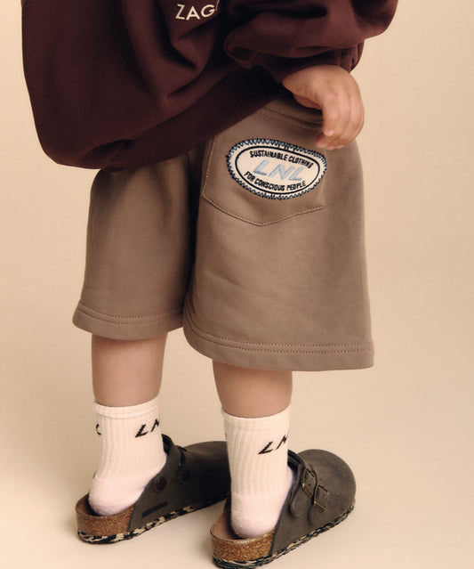 Kids Brown city organic cotton socks