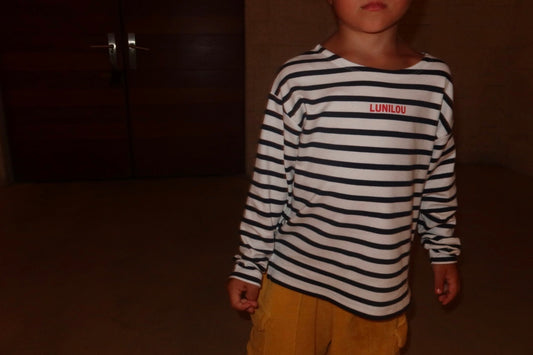 lunilou stripes white-navy
