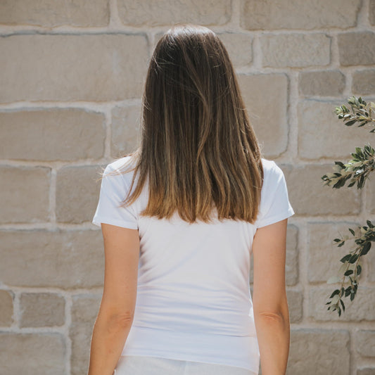 Mandarin t-shirt - white