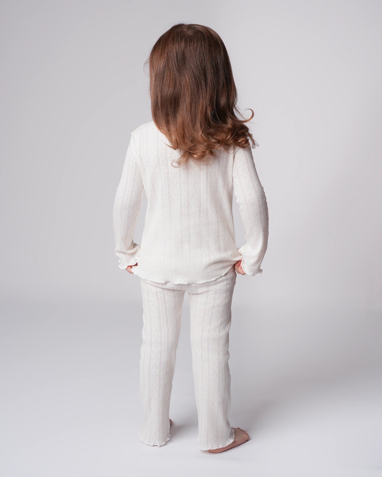 Lirio - Kids Pointelle Set Crema