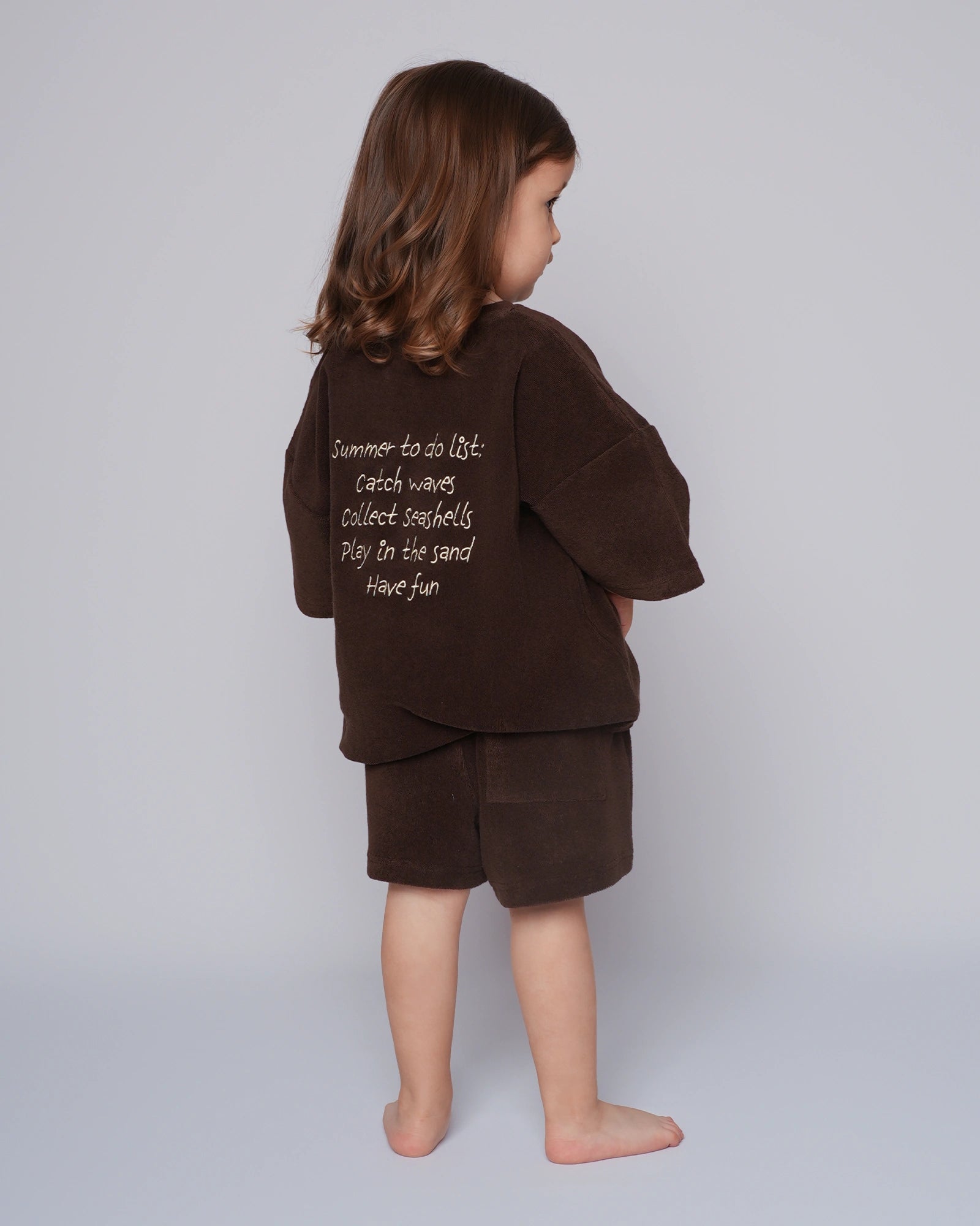 Palmas - Kids Terry Set Brown