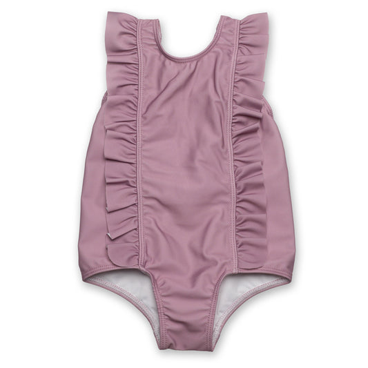 Swimsuit Volants Mauve