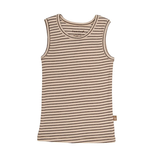 Kids tank top unisex iced latte/chocolat