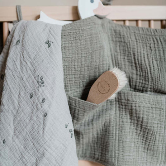 Muslin organizer Covert green