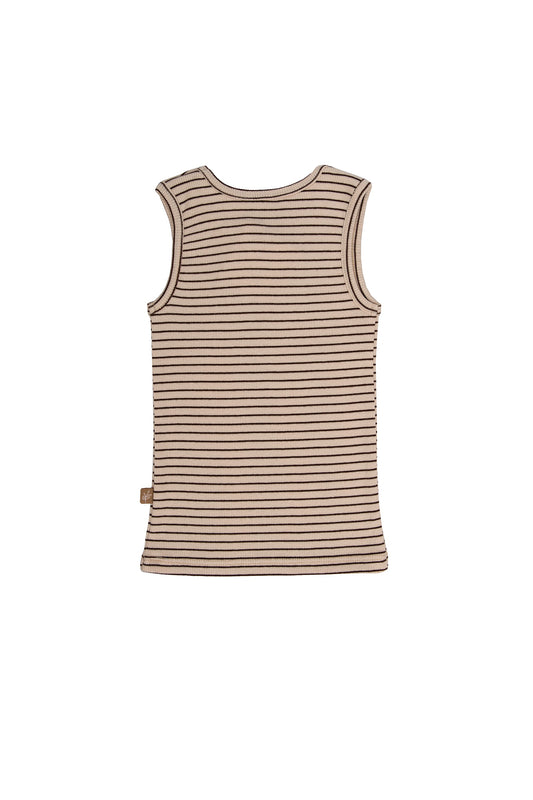 Kids tank top unisex iced latte/chocolat