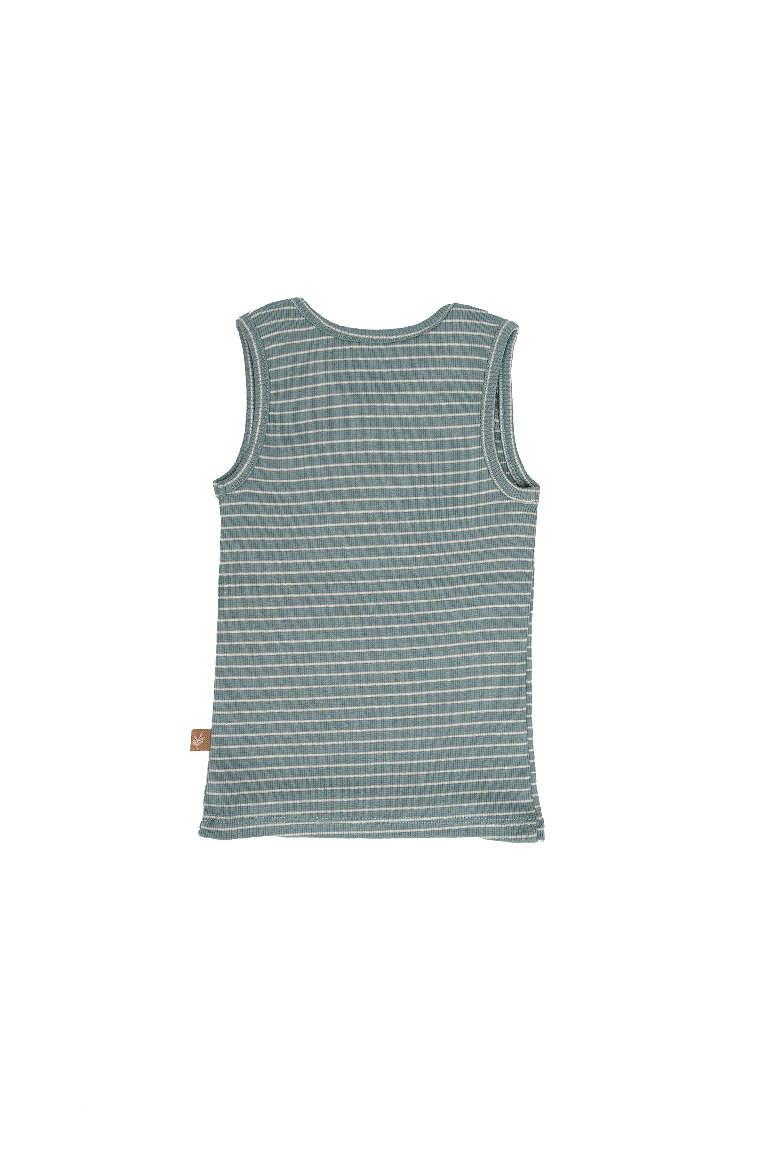 Kids tank top unisex silver blue/iced latte