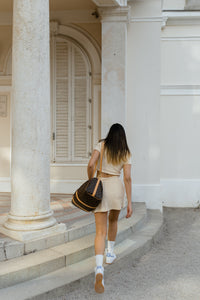 Monaco terry skirt with shorts sand
