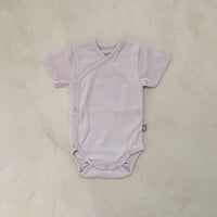 Newborn body short sleeves Iced latte