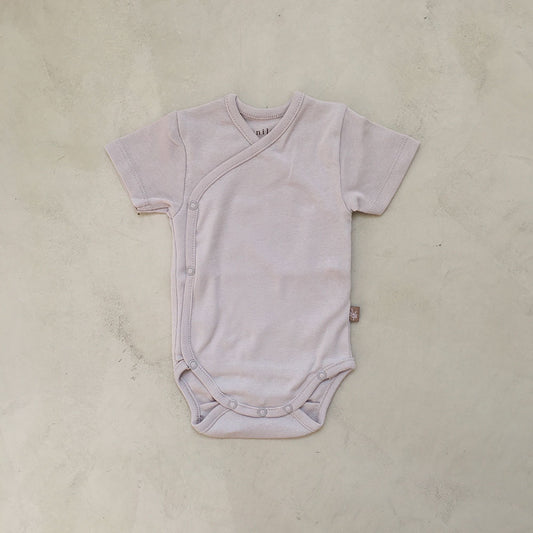 Newborn body short sleeves Iced latte