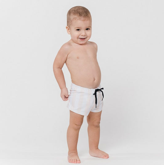 Swim Briefs Boys Stripes Iced Latte