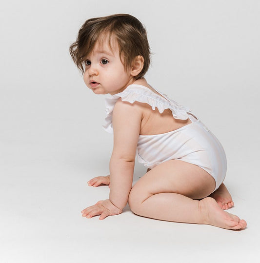 Swimsuit Volants Iced Latte