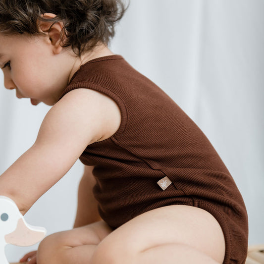 Rib tank body chocolat