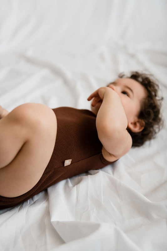 Rib tank body chocolat