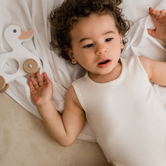 Rib tank body off white