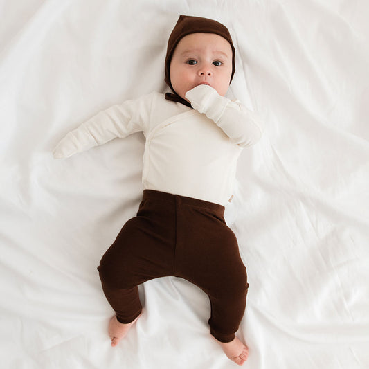 Newborn tights chocolat