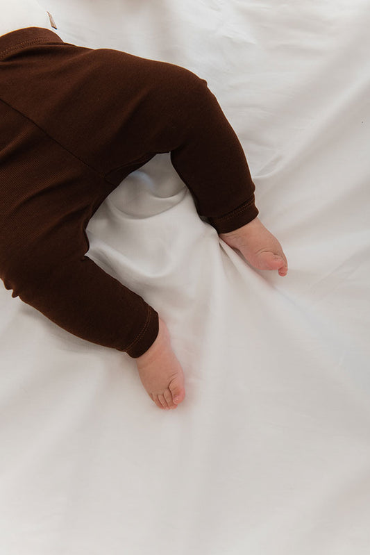 Newborn tights chocolat