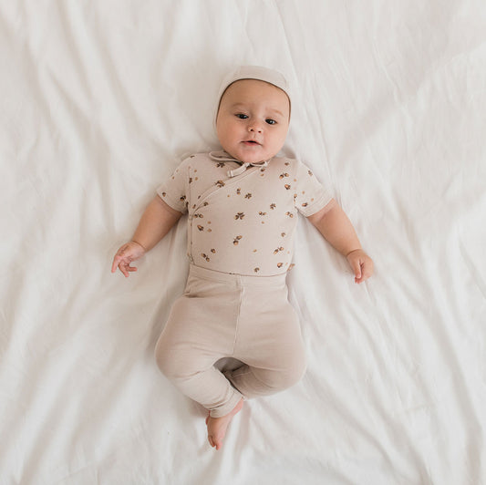Newborn tights Iced latte