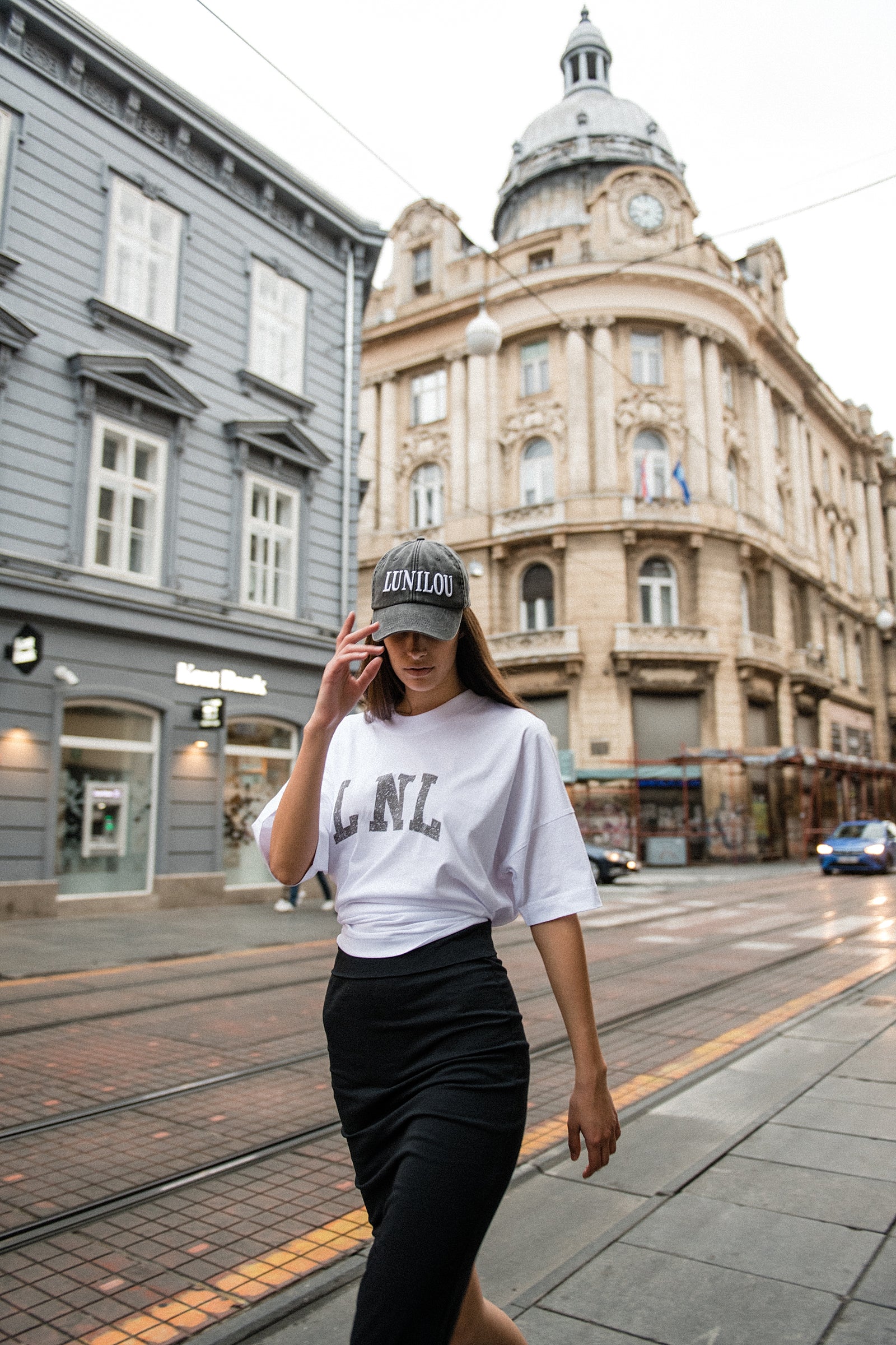 LNL unisex oversized t-shirt white