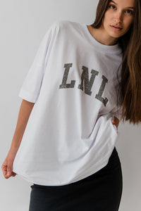 LNL unisex oversized t-shirt white