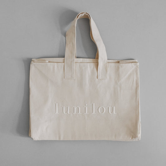 Oversized shopper bag w/o zipper