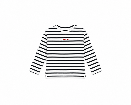 lunilou stripes white-navy