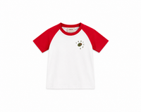 lunilou olive t-shirt white-red