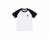 lunilou olive t-shirt white-navy