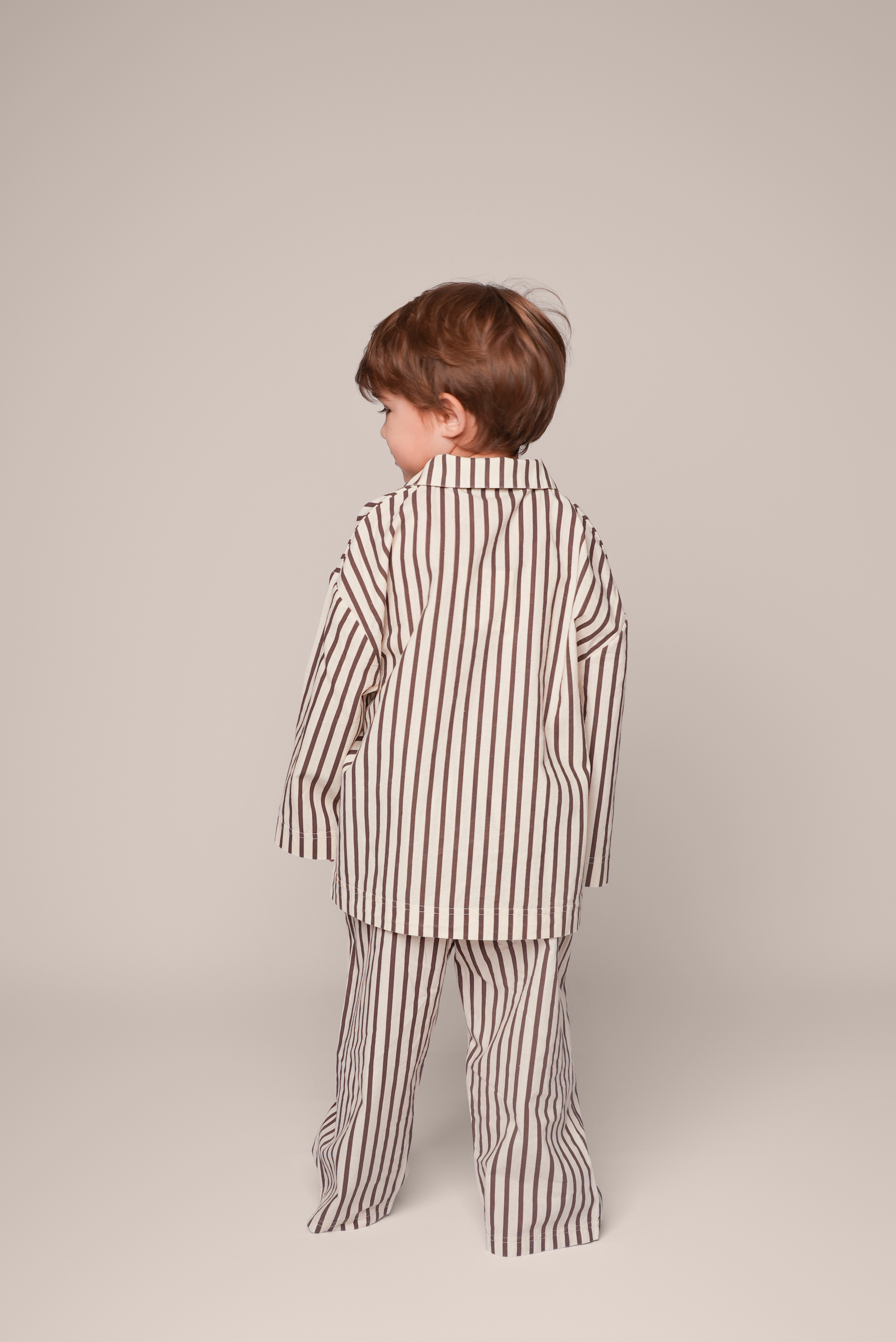 Marea - Kids Pyjamas Marron stripe