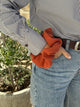 Muslin hair scrunchie rust