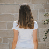 Mandarin t-shirt - white