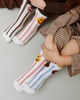 kids groovy organic cotton socks off white/rose
