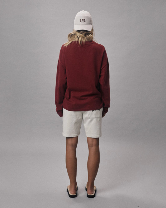 LNL unisex long sleev t-shirt crimson