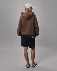 LNL zip up hoodie chesnut