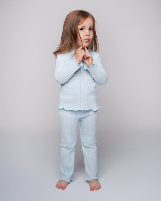 Lirio - Kids Pointelle Set Azul