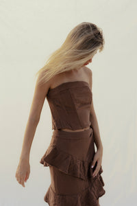 Tramonto corset - chocolat