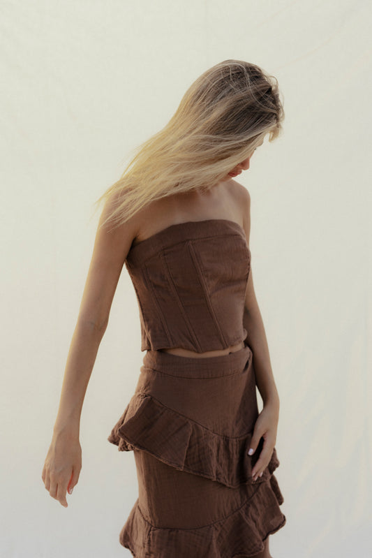 Tramonto skirt - chocolat