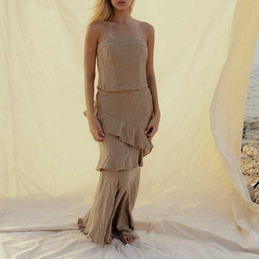 Tramonto skirt - safari