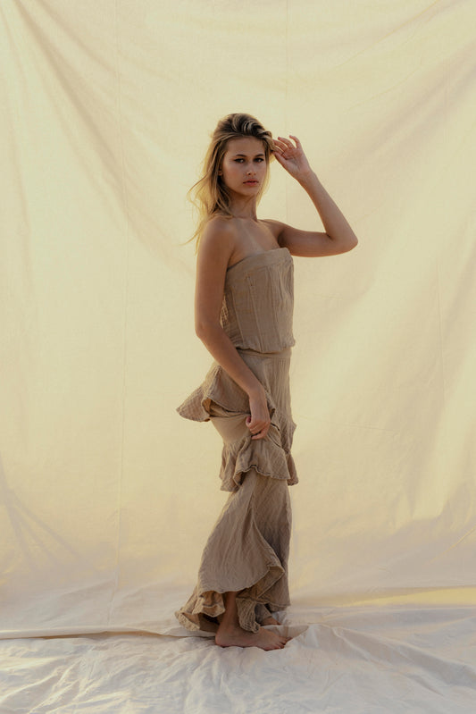 Tramonto skirt - safari