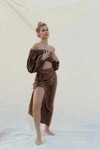 Alba dress/skirt - chocolat