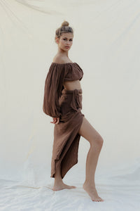Alba dress/skirt - chocolat