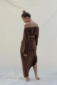 Alba dress/skirt - chocolat