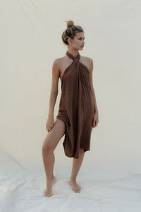 Alba dress/skirt - chocolat